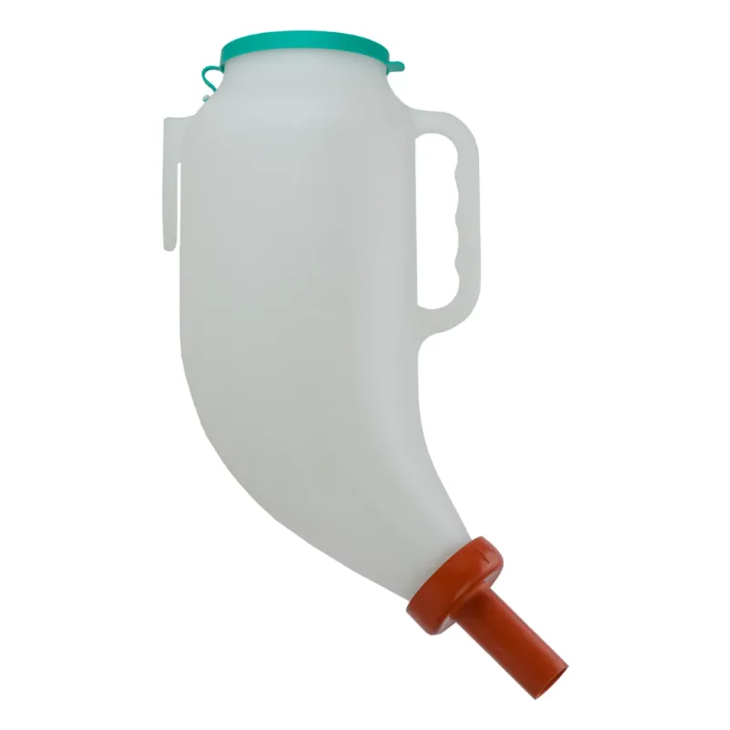 Vollmilchflasche für Kälber – Rot &amp; Weiss – 6 x 6 x 9,5 cm