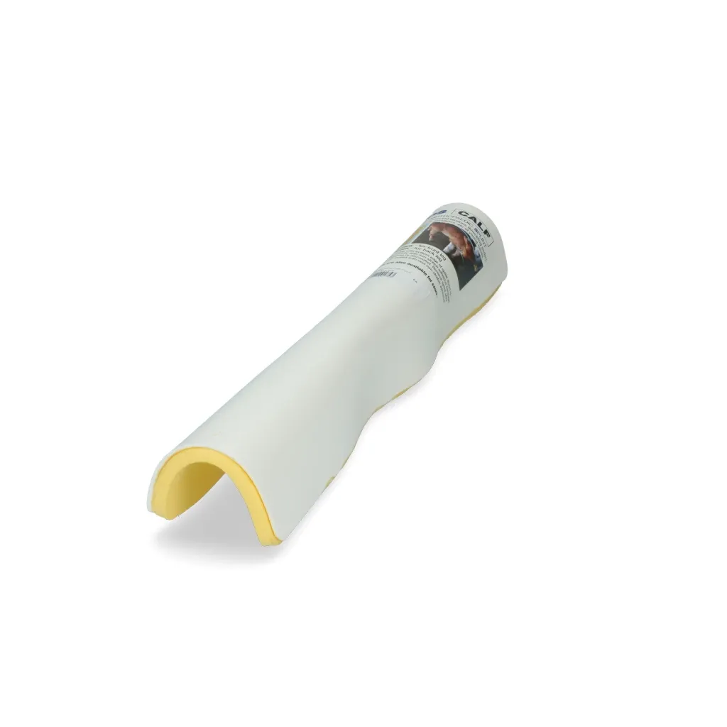 Pfotenschienen / Beinschiene für Kälbervorderbeine – Gelb/Weiss – 45,5 cm