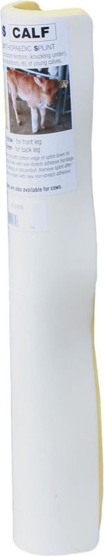 Pfotenschienen / Beinschiene für Kälbervorderbeine – Gelb/Weiss – 45,5 cm