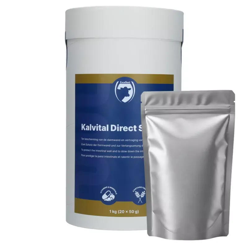 Kalvital Direct Stop – 1 kg (20 x 50 g Beutel) – Für Kälber – Darmfunktion