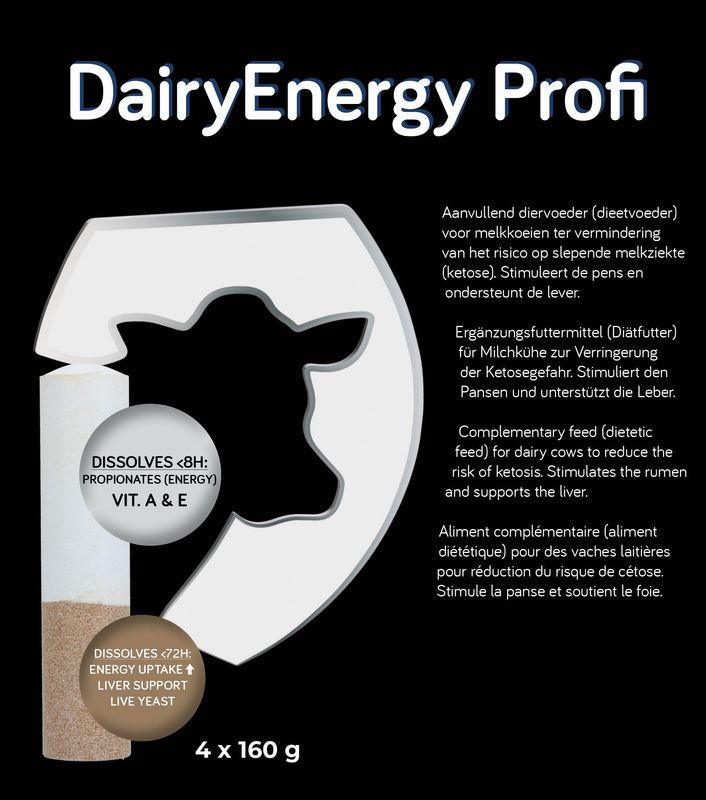 DairyEnergy Profi Bolus – 4 x 160 g – Zur Verringerung der Ketosegefahr
