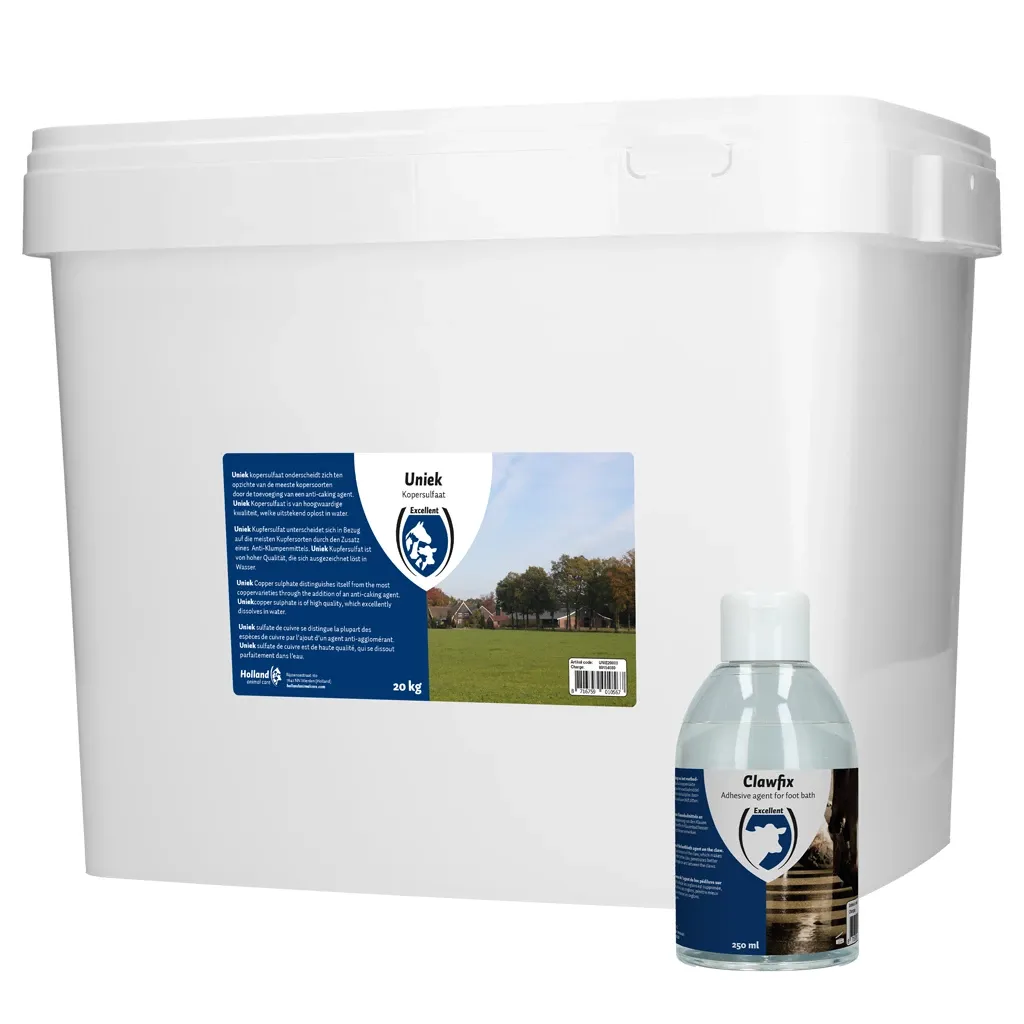 Uniek (Kupfersulfat) – 20 kg – Klauenpflege für Rinder/Schafe – 98% Reinheit