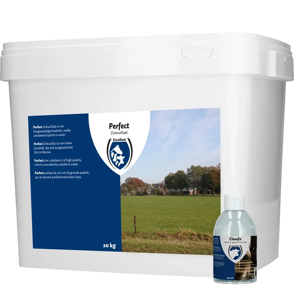 Perfect Zinksulfat für Fussbäder – 20 kg – Klauenpflege für Rinder/Schafe – 98% Reinheit