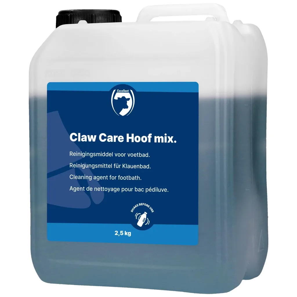 Klauwcare Hoofmix – 2,5 kg – Reinigungsmittel für Klauenwanne / Klauenpflege für Rinder/Schafe