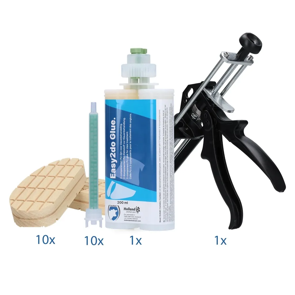 Easy2do Glue Startpaket – 200 ml – Für 10 Anwendungen – Klauenbehandlung