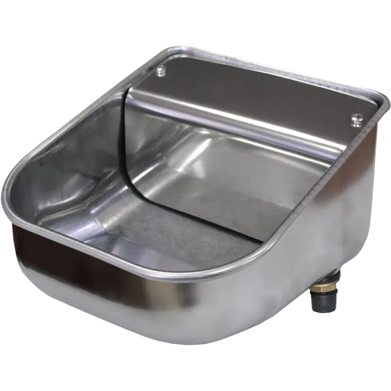 Tränkebecken All Animals – Mit Schwimmerventil – Edelstahl – 2 l