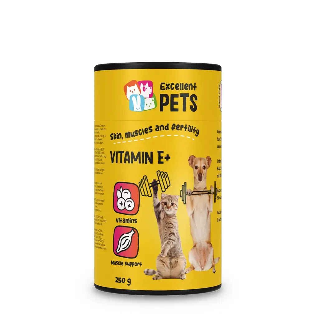 Excellent Pets Vitamin E+ – 250 g – Wachstum, Leistung, Fruchtbarkeit