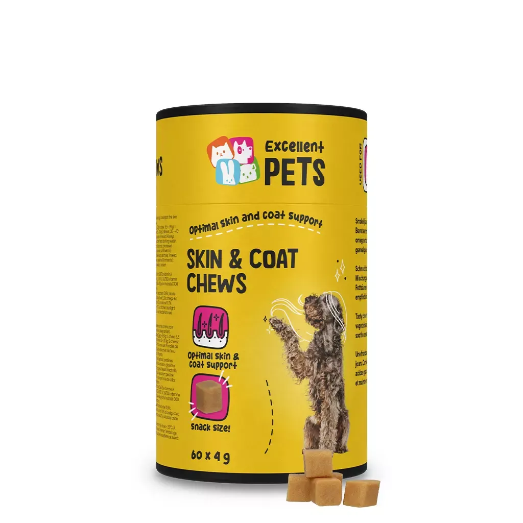 Excellent Pets Skin &amp; Coat Soft Chews – 60 Treats – Haut &amp; Fell