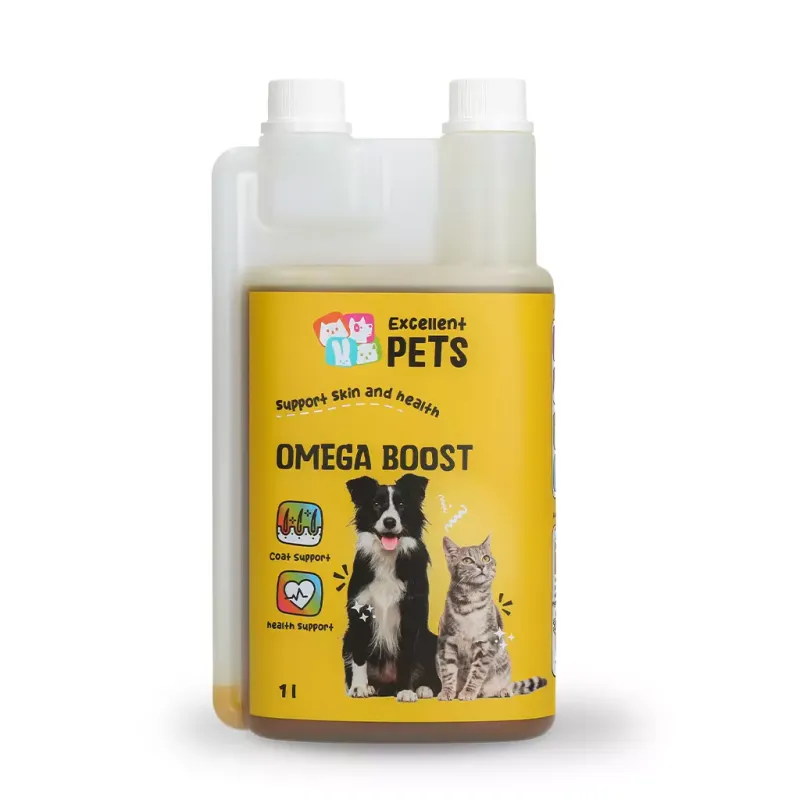 Excellent Pets Omega Boost – 1 l – Haut, Fell, Darmfunktion