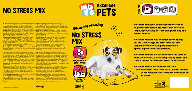 Excellent Pets No Stress Mix – 250 g – Entspannung bei Stresssituationen