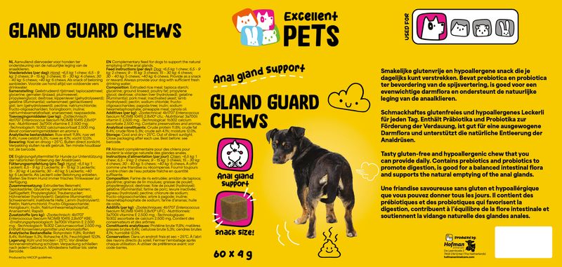Excellent Pets Gland Guard Soft Chews – 60 Treats – Analdrüsen & Verdauung