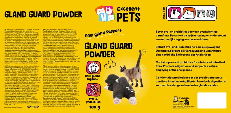 Excellent Pets Gland Guard Pulver – Analdrüsen & Verdauung