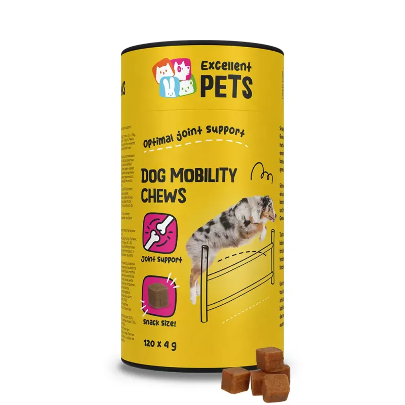 Excellent Pets Dog Mobility Soft Chews – 120 Treats – Gelenkunterstützung