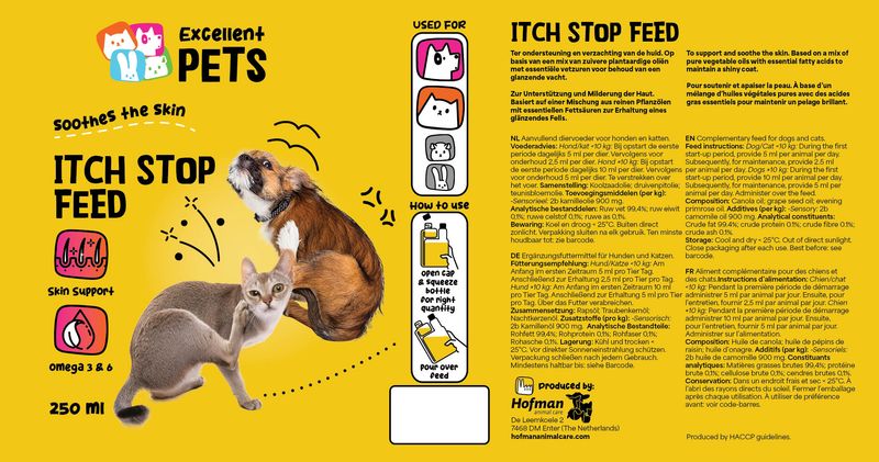 Excellent Pets Itch Stop Feed – 250 ml – für Haut & Fell