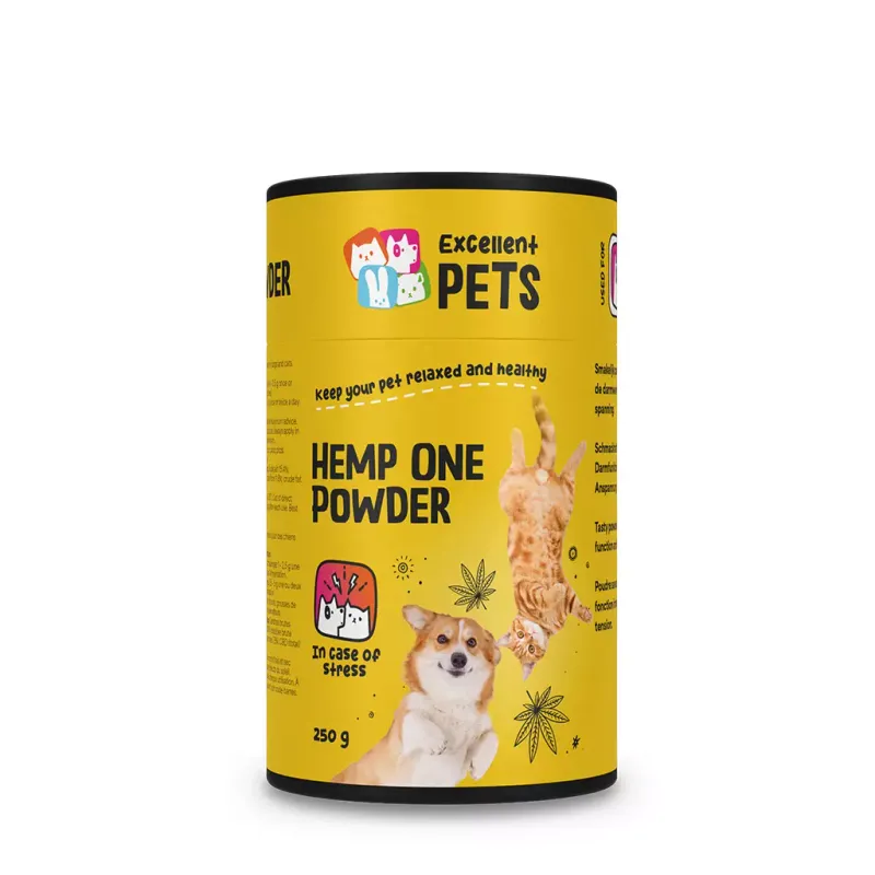 Excellent Pets Hemp One Powder – 250 g – Darmfunktion &amp; Allgemeine Gesundheit