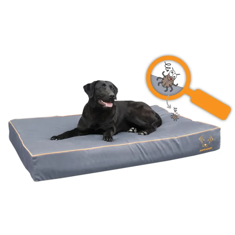 Bodyguard Royal Bed Grau S – Hundebett – Schutz vor Flöhen und Zecken