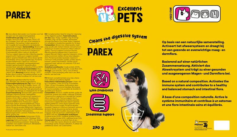 Excellent Pets Dog Parex – 270 g – Magen-Darm-Flora & Immunsystem