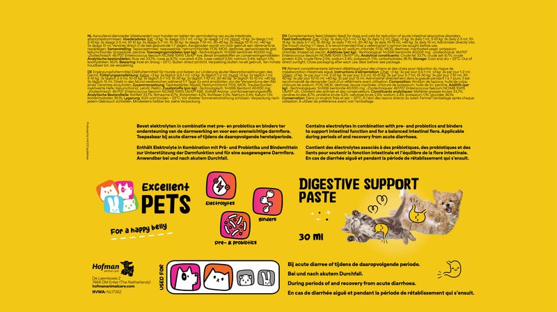 Excellent Pets Digestive Support Paste – 30 ml – Durchfall & Erholung