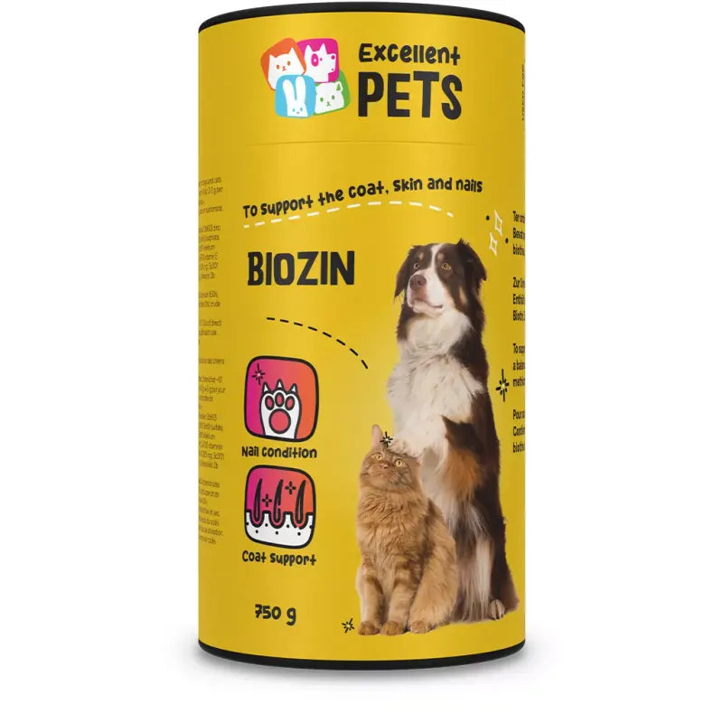 Excellent Pets Biozin – 750 g – Fell, Haut, Nägel