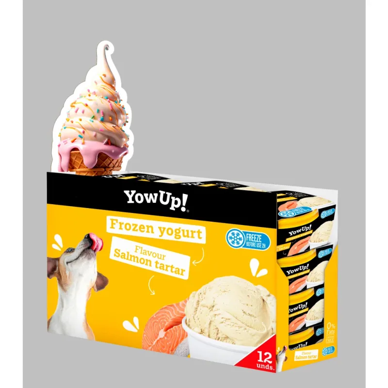 YowUp! Frozen Yoghurt Salmon Tartar 110g – Laktosefrei – Joghurt für Hunde & Katzen