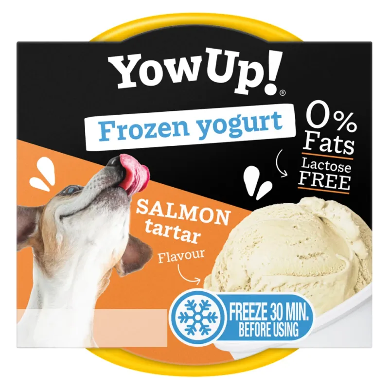 YowUp! Frozen Yoghurt Salmon Tartar 110g – Laktosefrei – Joghurt für Hunde &amp; Katzen