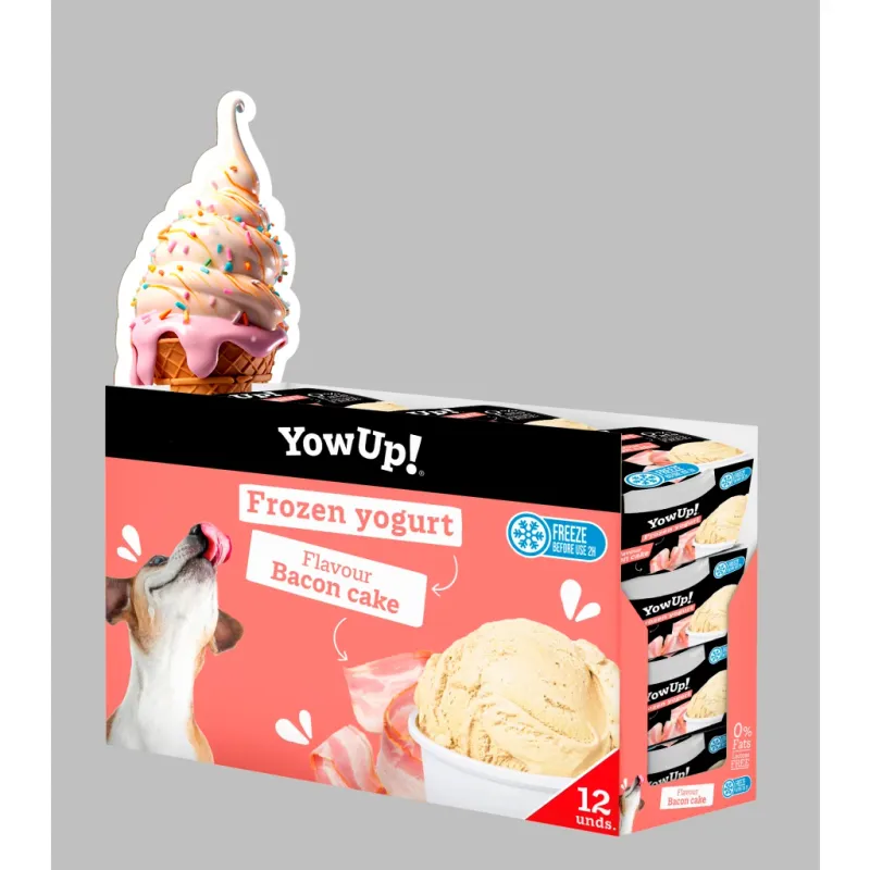 YowUp! Frozen Yoghurt Bacon Cake 110g – Laktosefrei – Joghurt für Hunde & Katzen