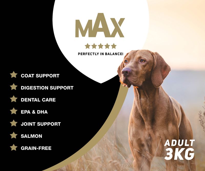 Max Adult – 3 kg – 5-Sterne-Futter – Ausgewogen & Nährstoffreich – Hundefutter