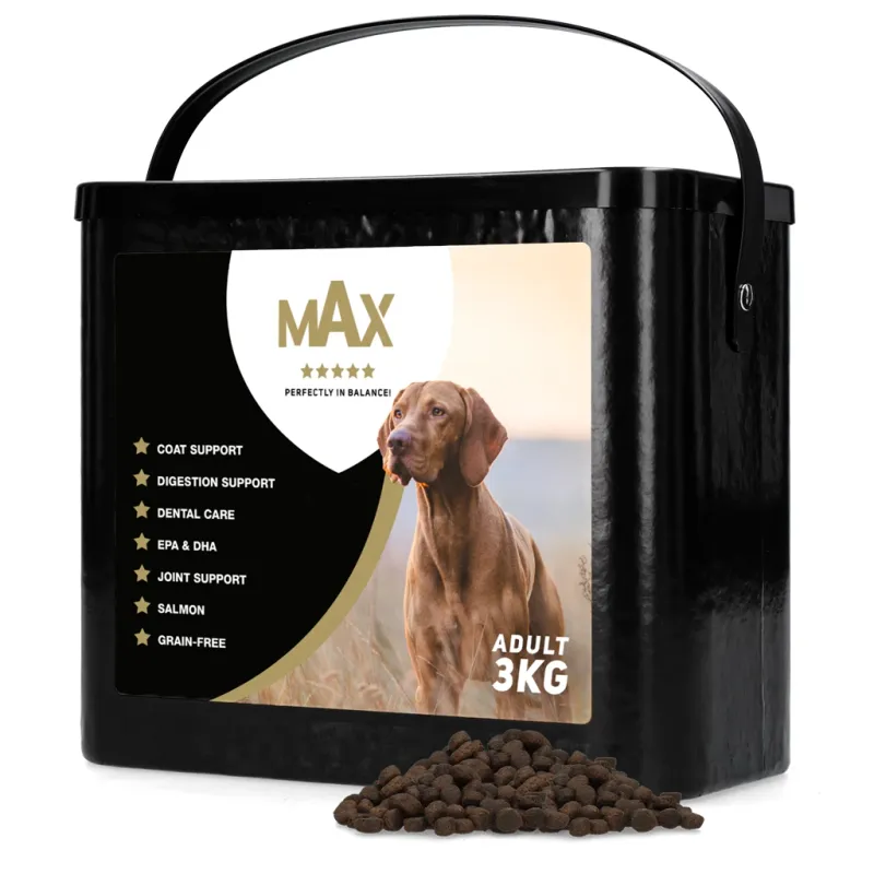 Max Adult – 3 kg – 5-Sterne-Futter – Ausgewogen &amp; Nährstoffreich – Hundefutter