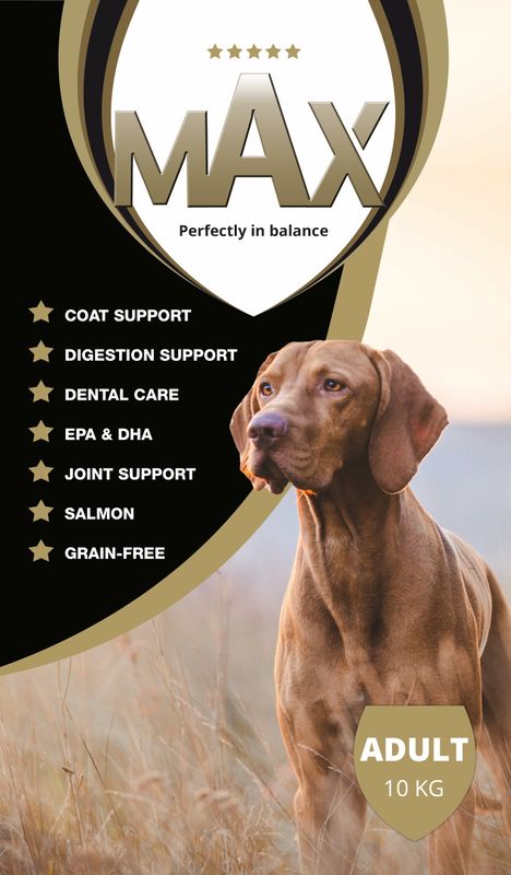 Max Adult – 10 kg – 5-Sterne-Futter – Ausgewogen & Nährstoffreich – Hundefutter