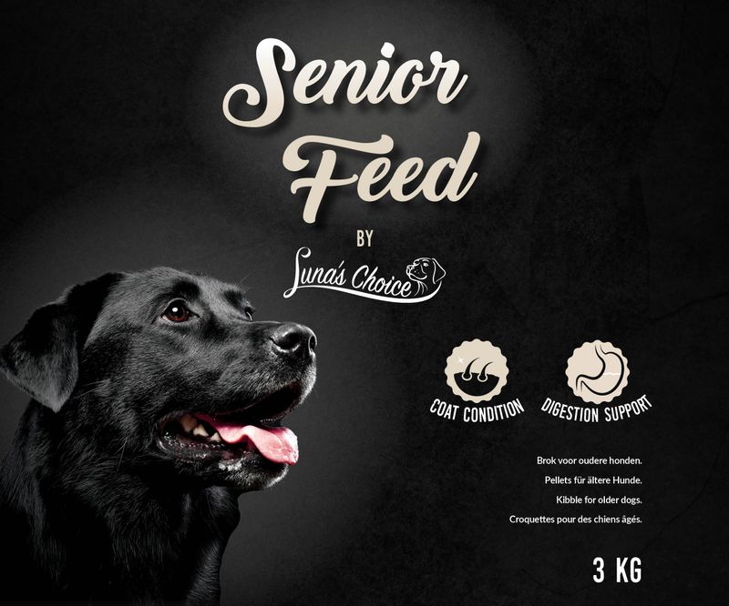 Luna's Choice Senior Futter – 3 kg – Leicht verdaulich – Glänzendes Fell – Hundefutter