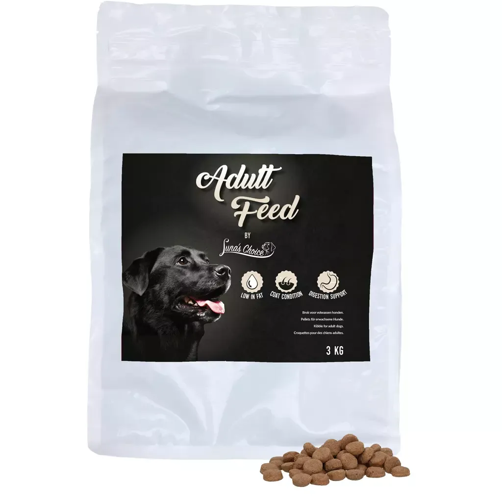 Luna's Choice Adult Hundefutter – 3 kg – Leicht verdaulich – Glänzendes Fell