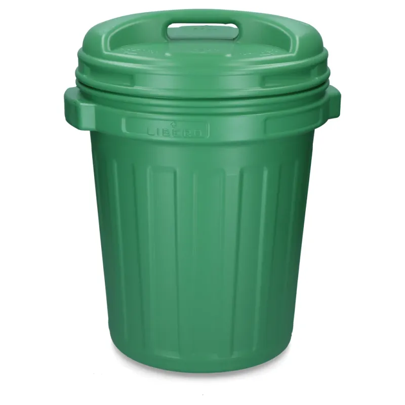 Futtertonne mit Drehverschluss – 40 Liter – Grün/Schwarz – Trockenfutter-Aufbewahrung