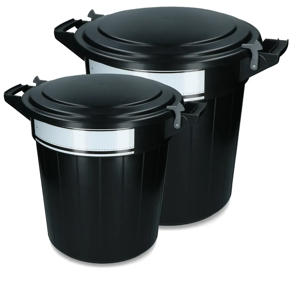 Futtertonne Aufbewahrungstonne – 80 l – Mit Deckel &amp; Verschluss – Schädlingssicher