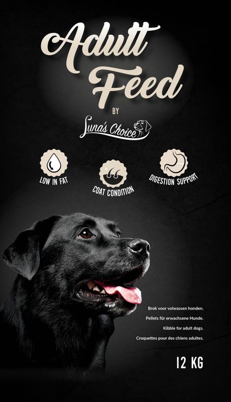 Luna's Choice Adult Hundefutter – 12 kg – Leicht verdaulich – Glänzendes Fell