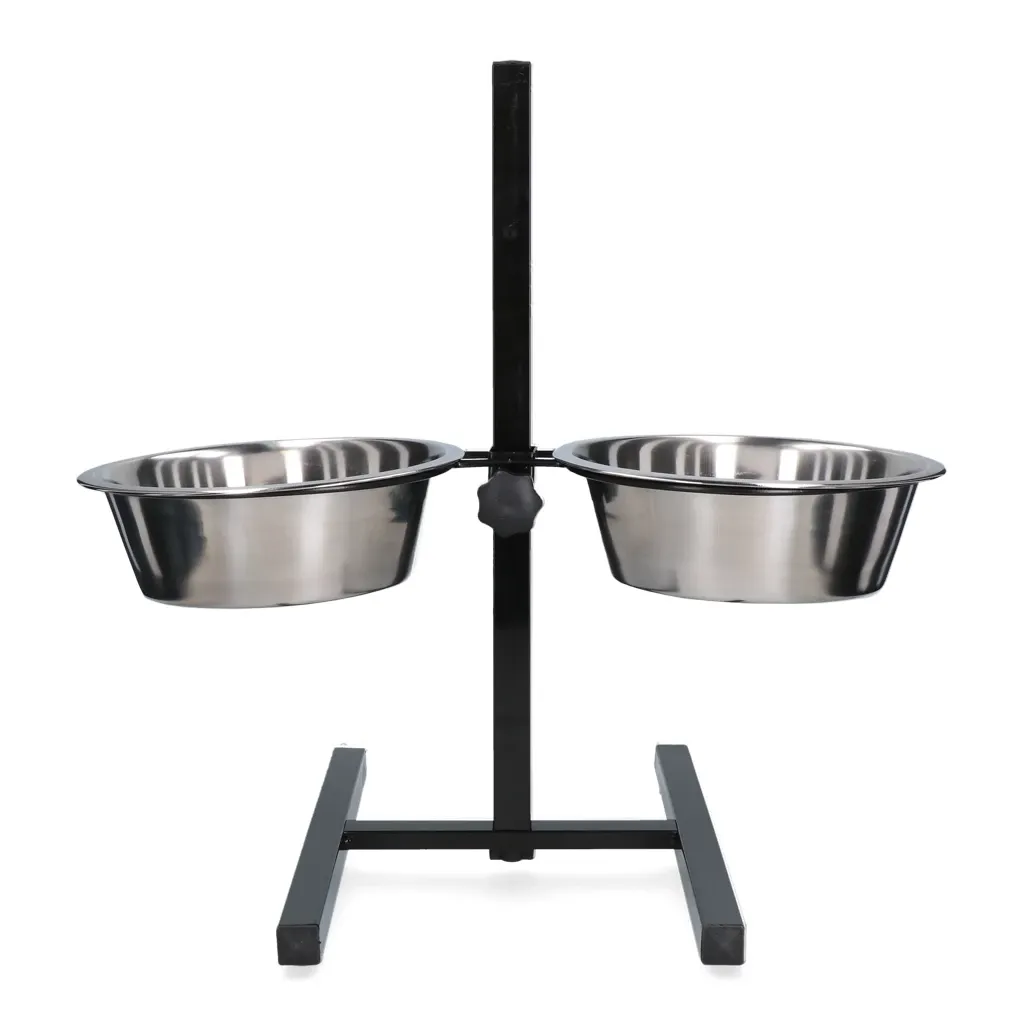 Futternapf oder Trinknapf – Edelstahl mit T-Ständer – Ø 28 cm (4 l)