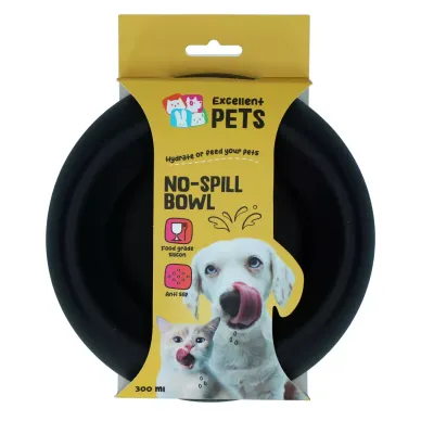Excellent Pets No-Spill Bowl – 300ml Anthrazit S – Futternapf &amp; Trinknapf