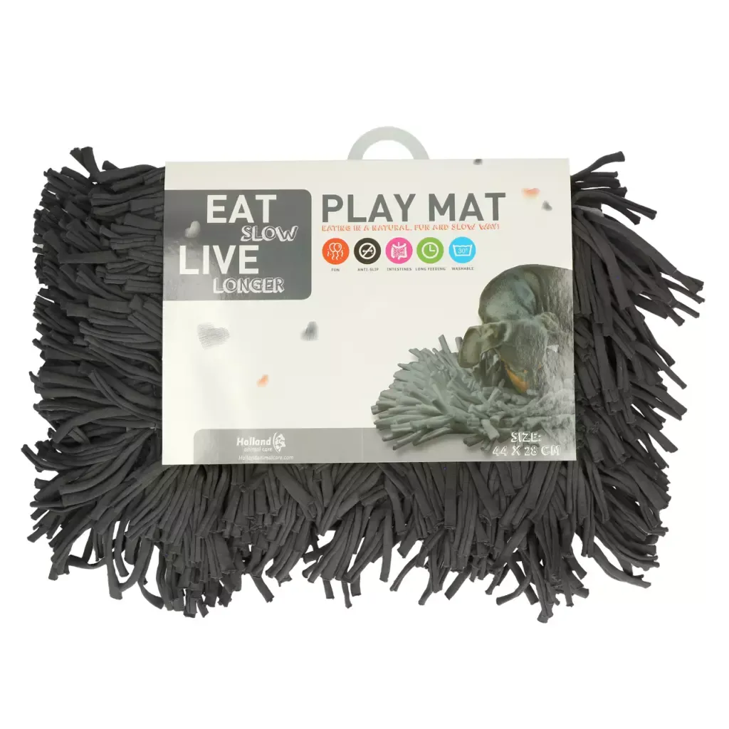 Eat Slow Live Longer Play Mat Grau – Schnüffelmatte – Geistige Anregung