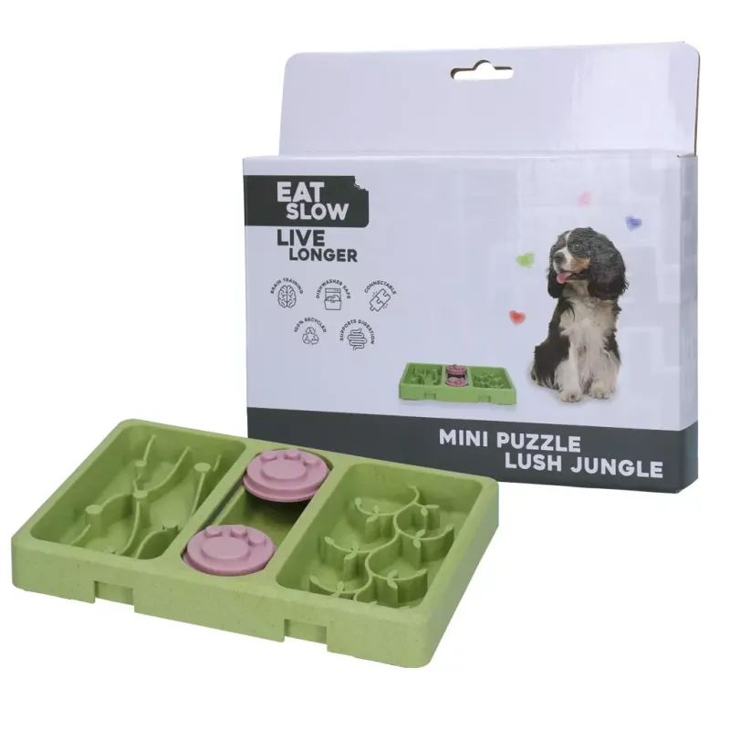 Eat Slow Live Longer Mini Puzzle Lush Jungle – Futterpuzzle – Klein