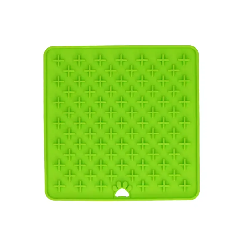 Eat Slow Live Longer Lick Mat Cross Grün – Leckmatte – Herausfordernd