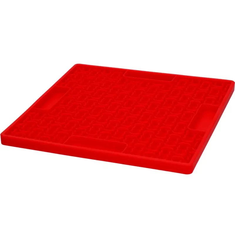 Eat Slow Live Longer Lick Mat Bones Rot – Leckmatte – Herausfordernd