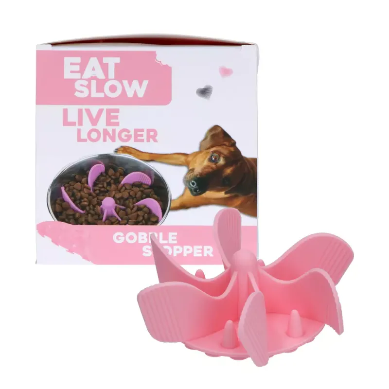 Eat Slow Live Longer Gobble Stopper Rosa M – Anti-Schling Einsatz – Praktisch