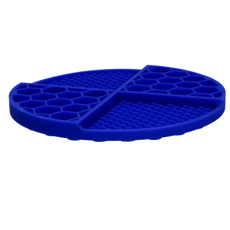 Eat Slow Live Longer Lick Mat Dimensions Circle Blau – Leckmatte – 2 Muster