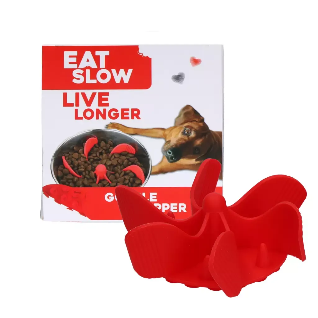 Eat Slow Live Longer Gobble Stopper Rot M – Anti-Schling Einsatz – Praktisch