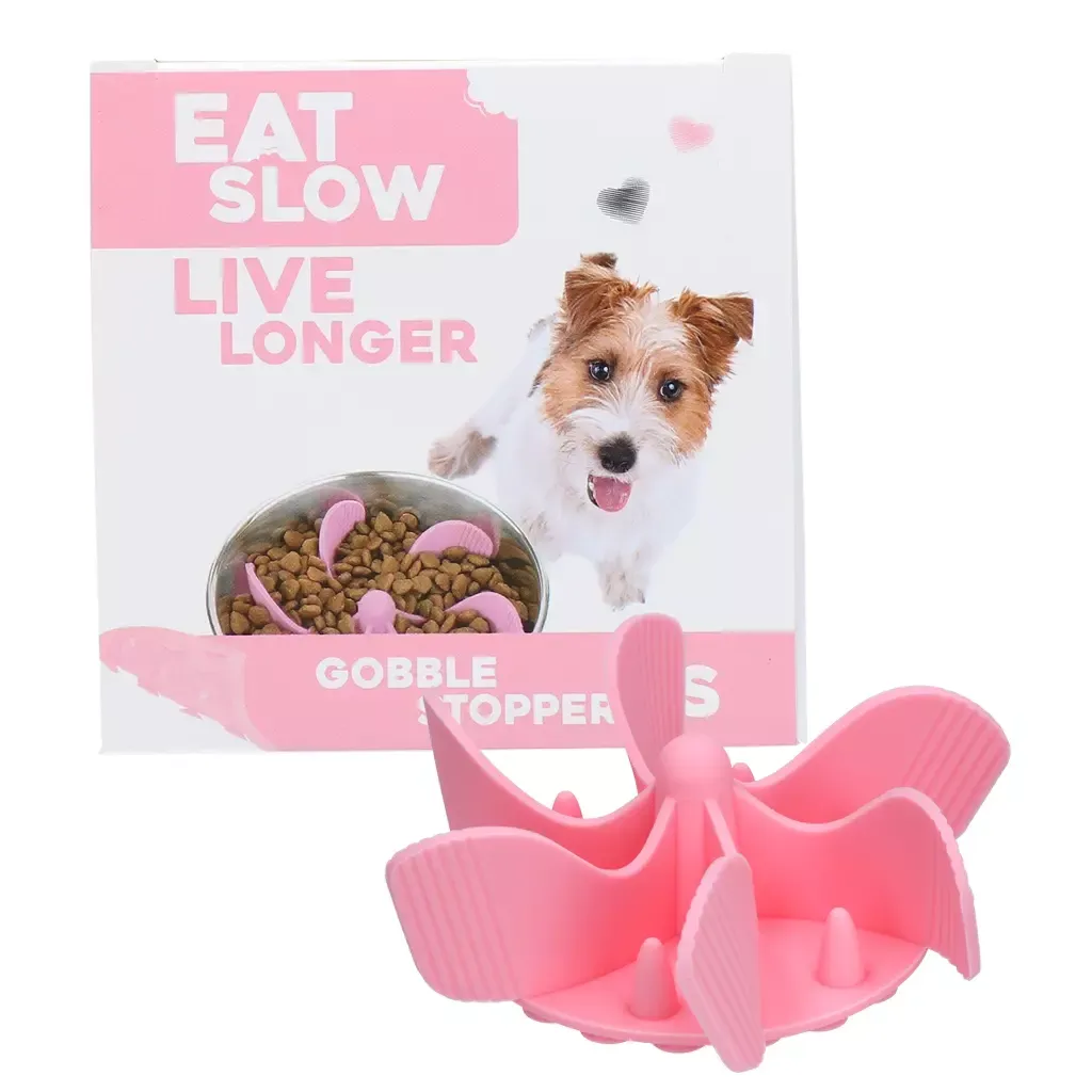 Eat Slow Live Longer Gobble Stopper Rosa S – Anti-Schling Einsatz – Praktisch