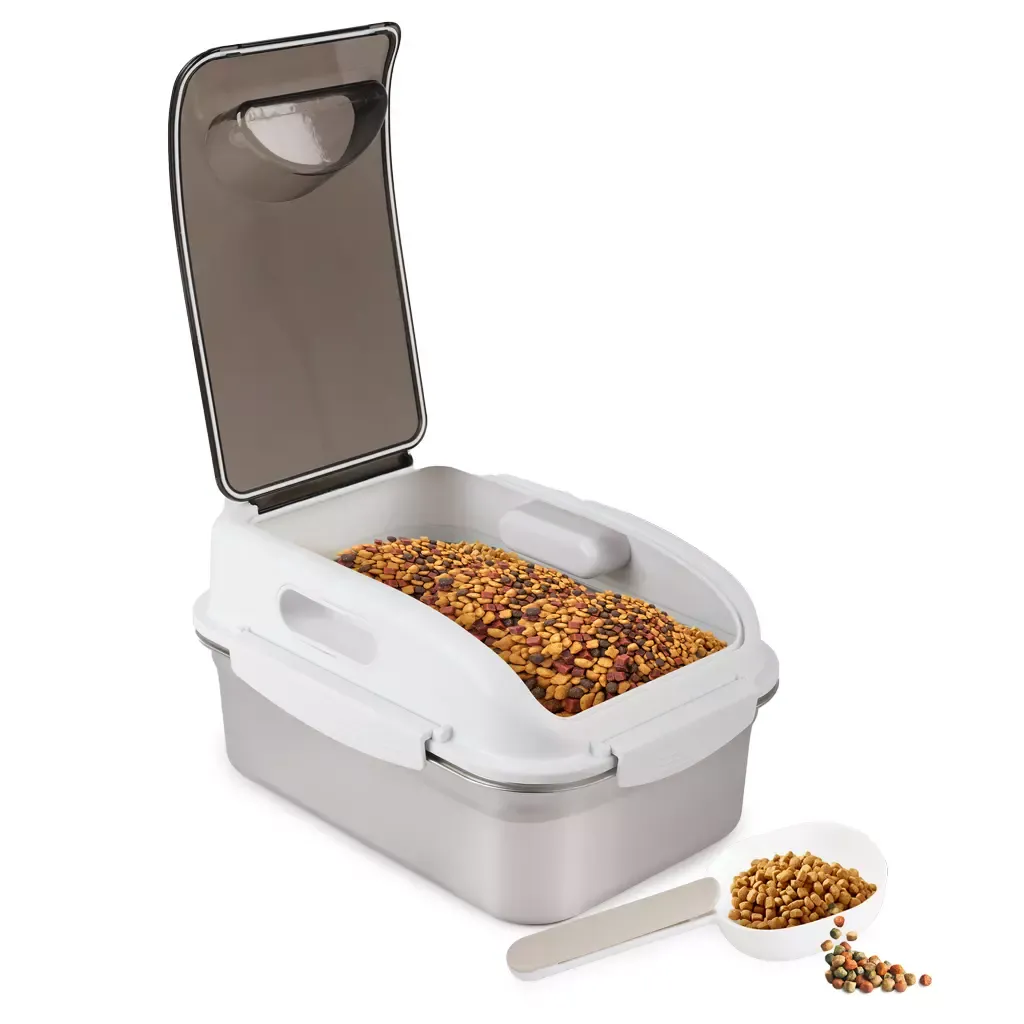 AFP Stainless Steel Pet Food Container – Edelstahl - 6,5 Liter – Hygienisch