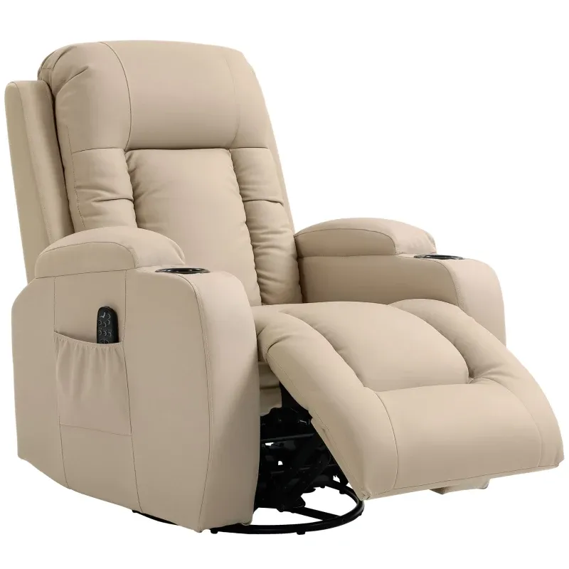 Massagesessel beige | 8 Punkte, 135° Liege, optional Montageservice