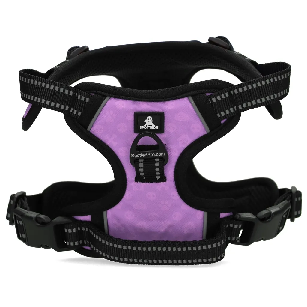 Spotted! Pro No Pull Harnas Lila XXS – Hundegeschirr – Anti-Zug