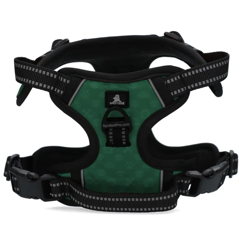 Spotted! Pro No Pull Harnas Grün XXS – Hundegeschirr – Anti-Zuig