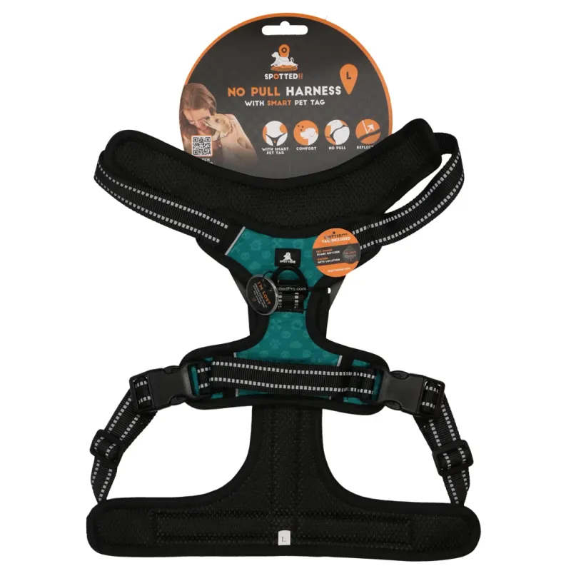 Spotted! Pro No Pull Harnas Grün L – Hundegeschirr – Anti-Zieh