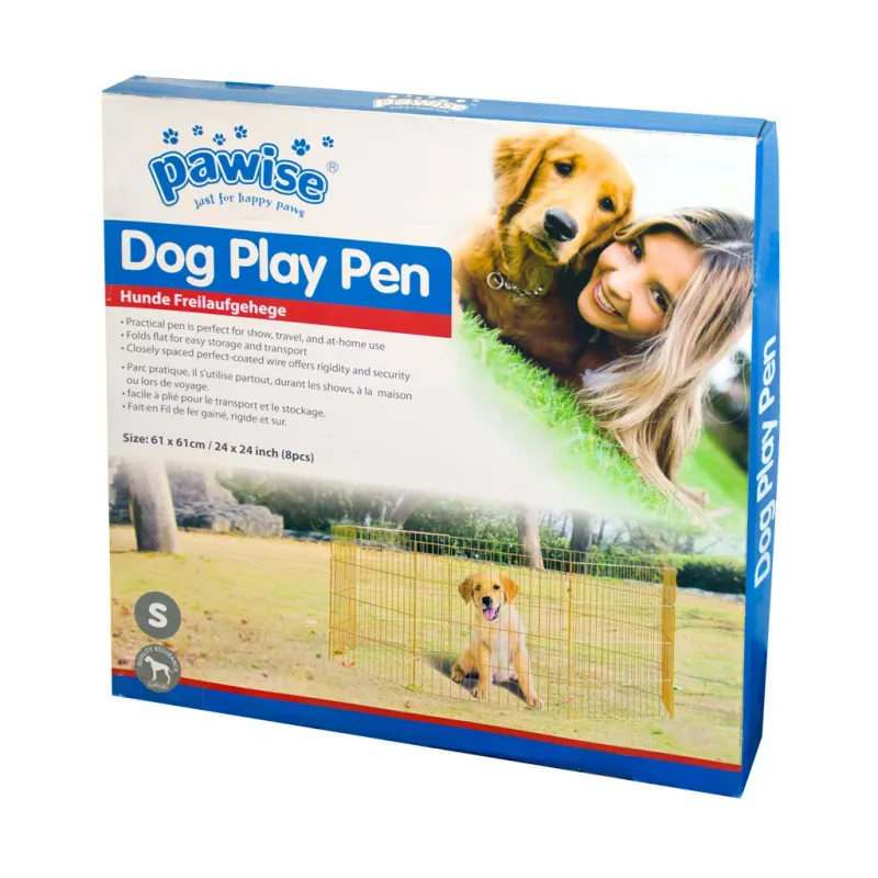 Pawise Dog Play Pen L – Hundelaufstall – Mobil – 8 Paneele